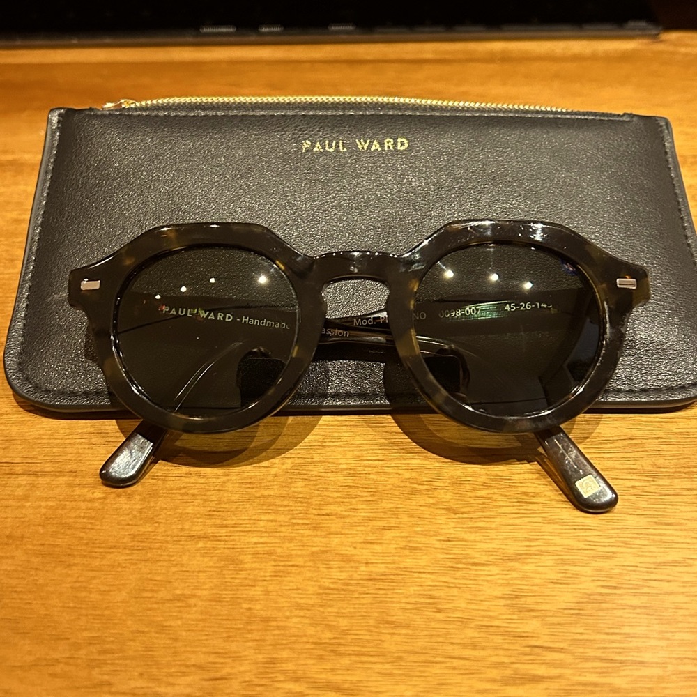 Paul Ward Piombino round geometric sunglasses. Vintage model 2022